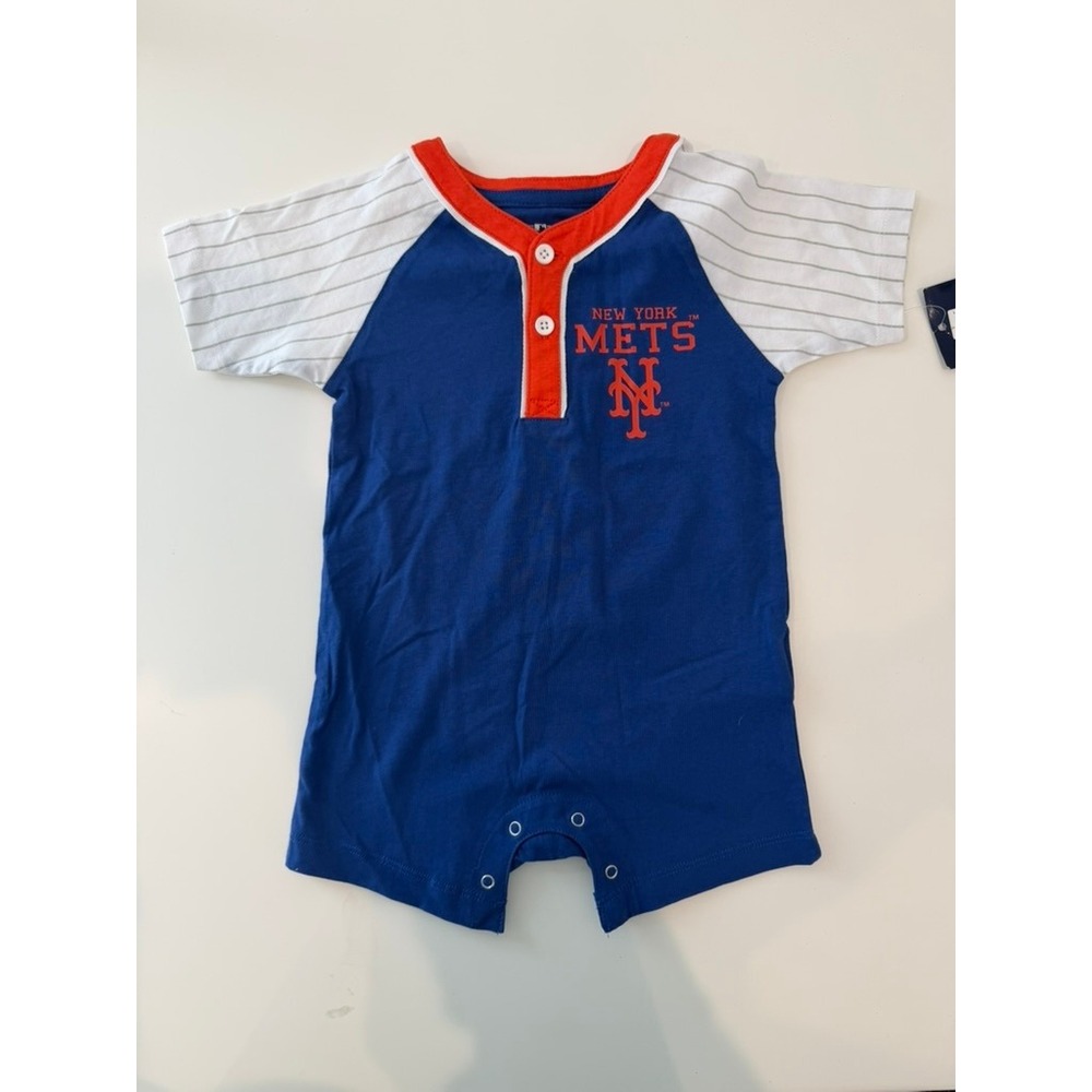 NWT MLB New York Mets Newborn Romper Size 18M